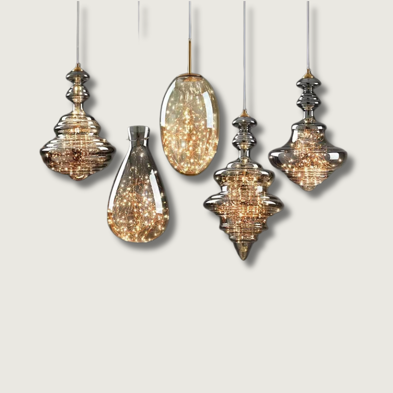 Grey Pendant Light Fixture - Fesara