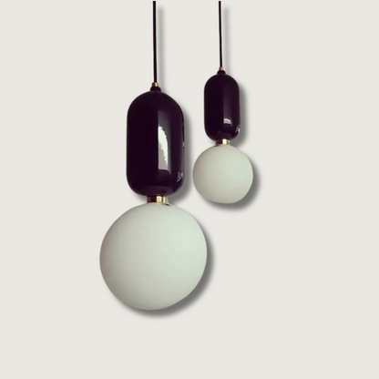 Elegant Glass Globe Pendant Lamp - Fesara