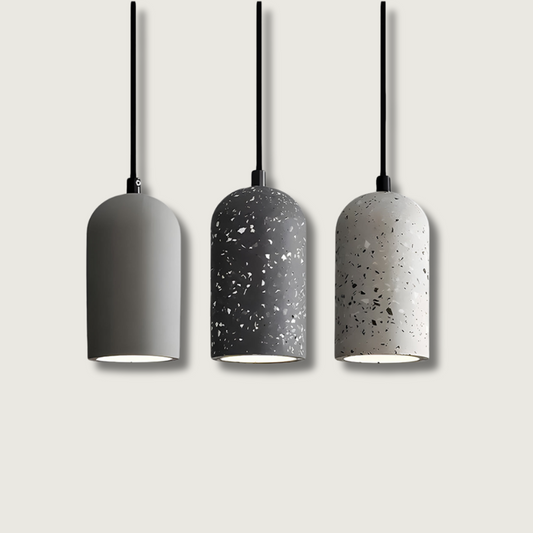 Rustic Metal Industrial Pendant Light - Fesara