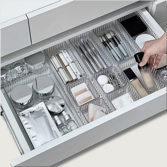 Luxury Makeup Storage Case with Multiple Compartments - Fesara