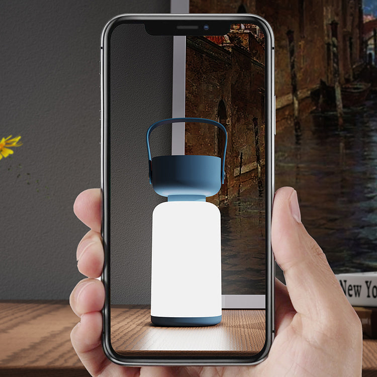 Waterproof Compact LED Desk Lamp Modern Round Design