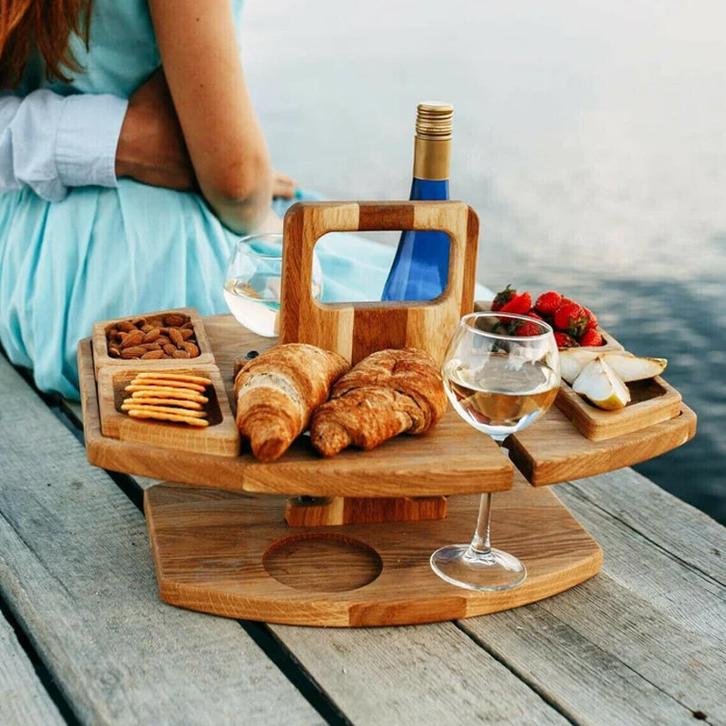 Compact Folding Wooden Table 36x31x26cm