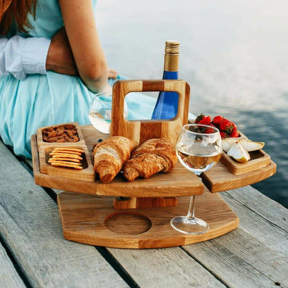 Compact Folding Wooden Table 36x31x26cm