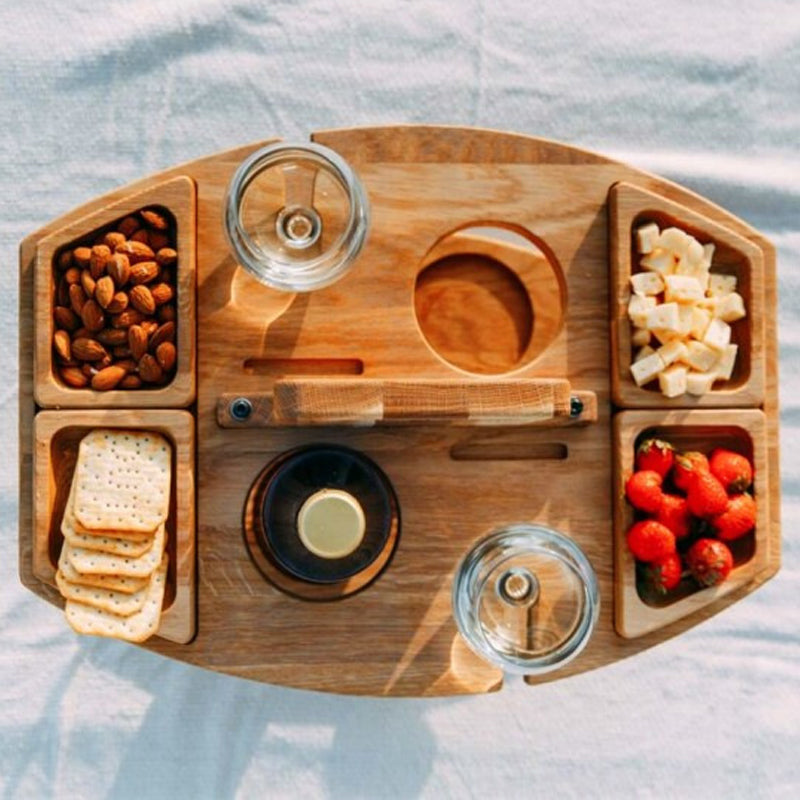 Compact Folding Wooden Table 36x31x26cm