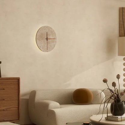 Modern Wall Light with Clock for Home Decor