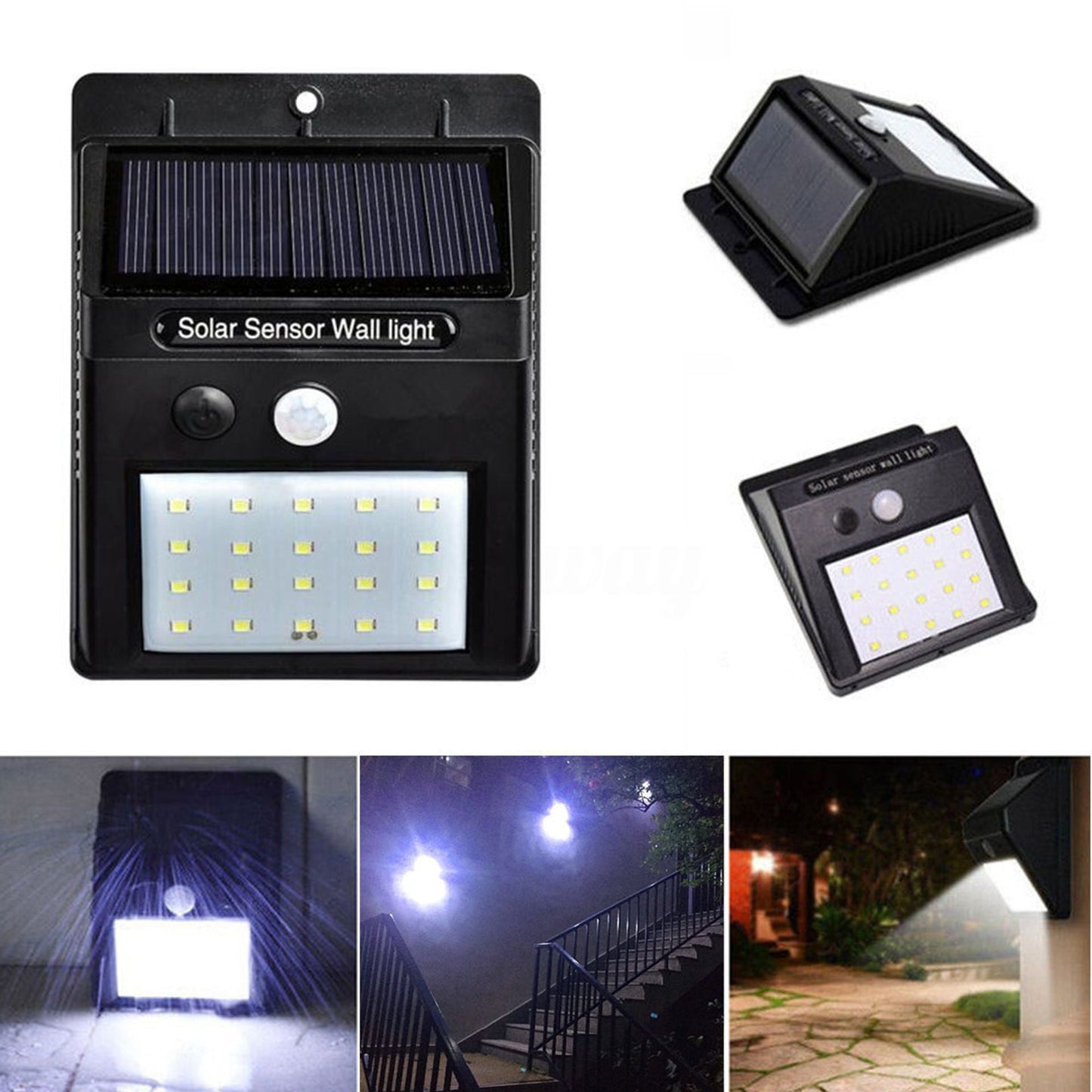 Bright Solar Powered Garden Light Set of 5