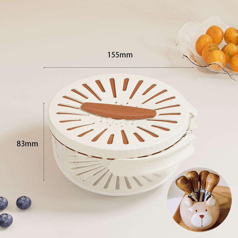 Collapsible Laundry Basket with Swivel Top Lid
