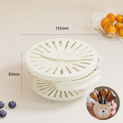 Collapsible Laundry Basket with Swivel Top Lid
