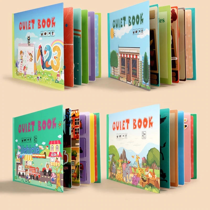 Interactive Learning Book for Kids Quiet Play