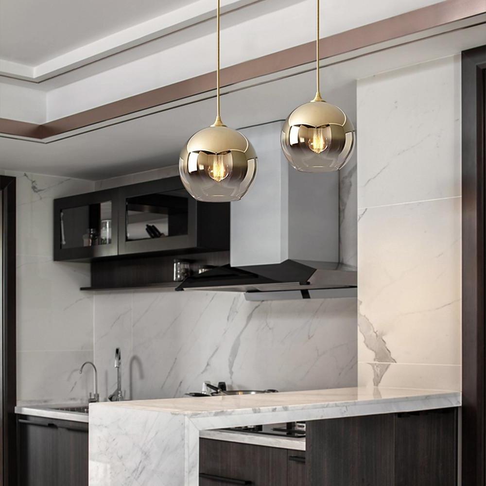 Luxury Clear Glass Ball Pendant Light