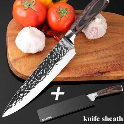 Sharp Japanese Chef Santoku Knife 8 High Carbon Steel