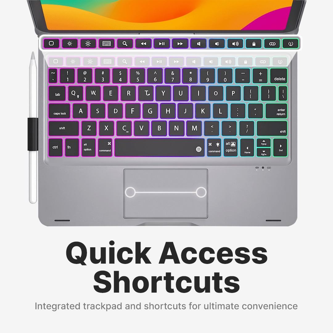 Portable Wireless iPad Keyboard Case with 360 Rotation
