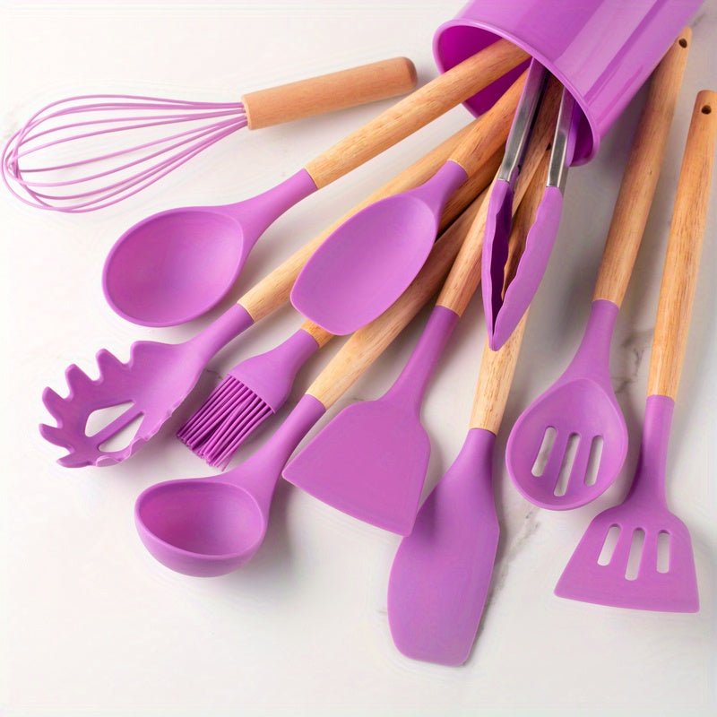Fesara | Non Stick Silicone Kitchen Tool Set Heavy Duty Heat Resistant