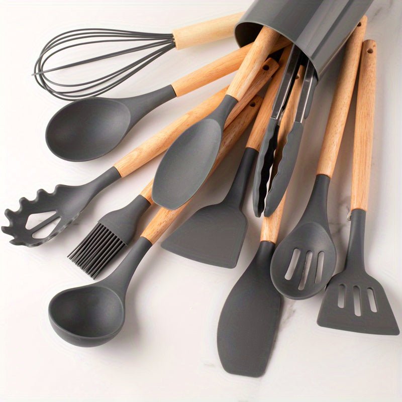 Fesara | Non Stick Silicone Kitchen Tool Set Heavy Duty Heat Resistant