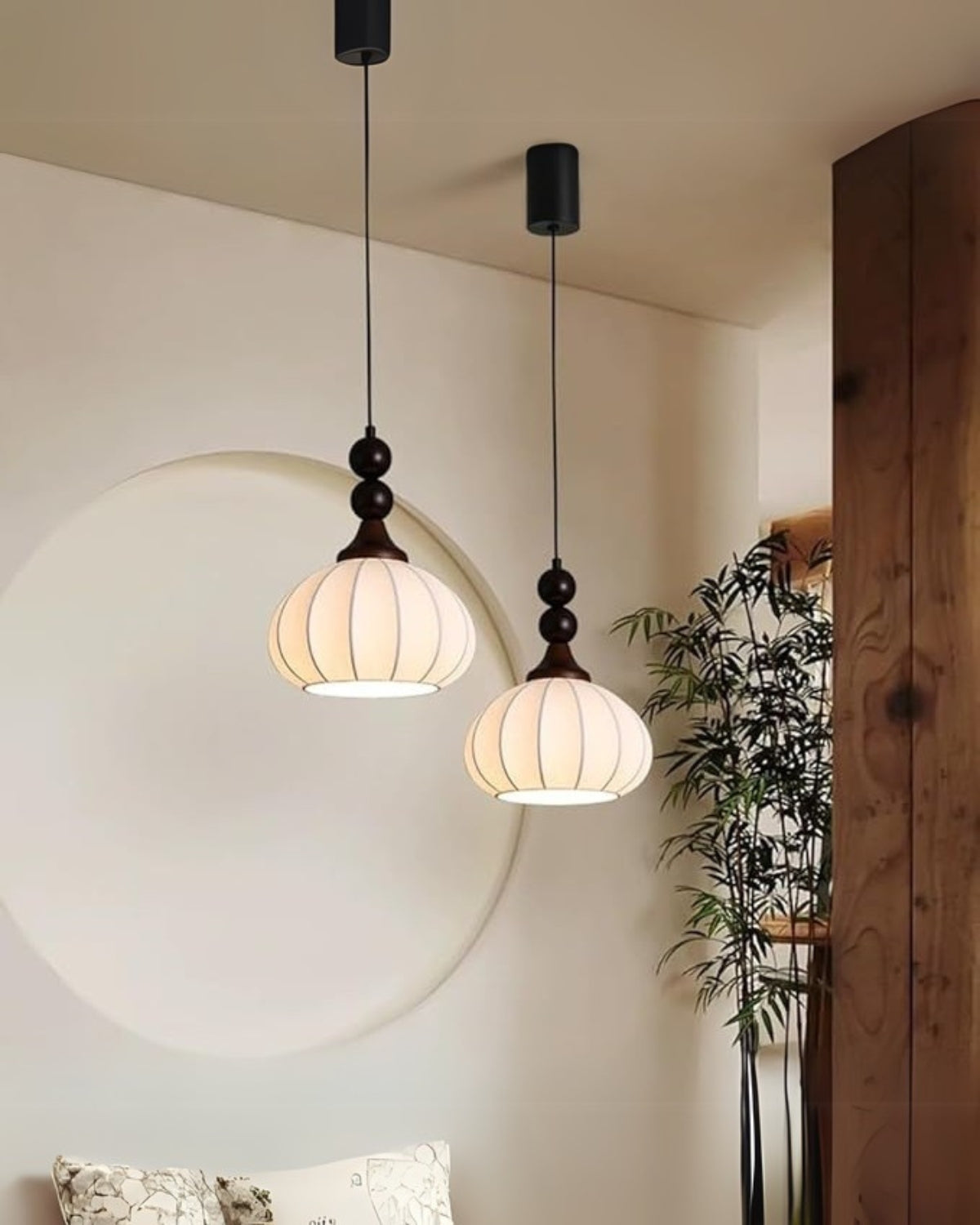 Luxurious Fabric Desk Lamp with Cozy Glow