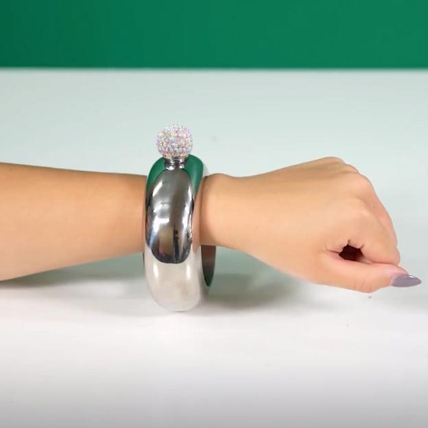 Discreet Flask Survival Wristband