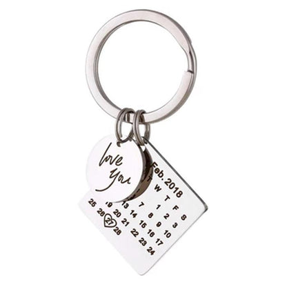 Mini Daily Calendar Keychain