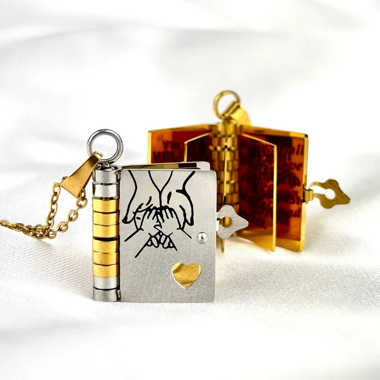 Personalized Photo Pendant Necklace with Heartfelt Message