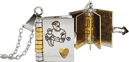 Personalized Photo Pendant Necklace with Heartfelt Message - Fesara