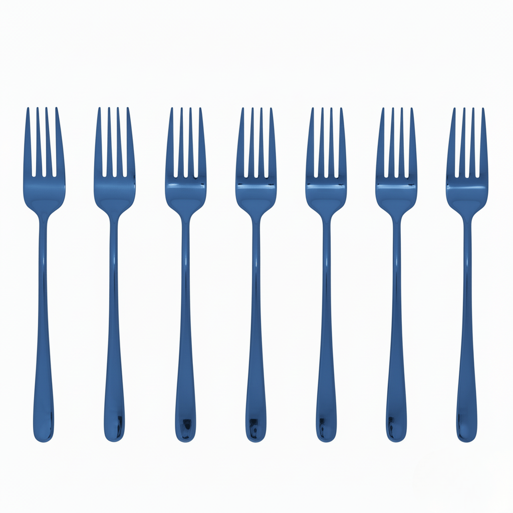 Luxurious Silver Coated Stainless Steel Dinner Fork