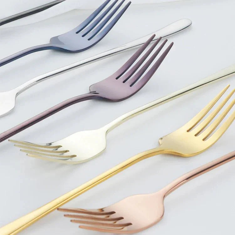 Luxurious Silver Coated Stainless Steel Dinner Fork