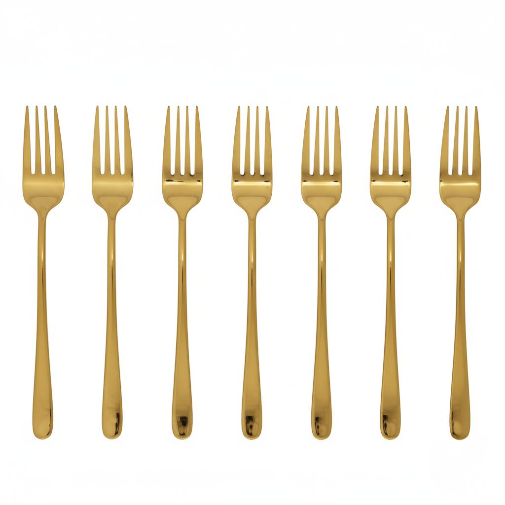 Luxurious Silver Coated Stainless Steel Dinner Fork