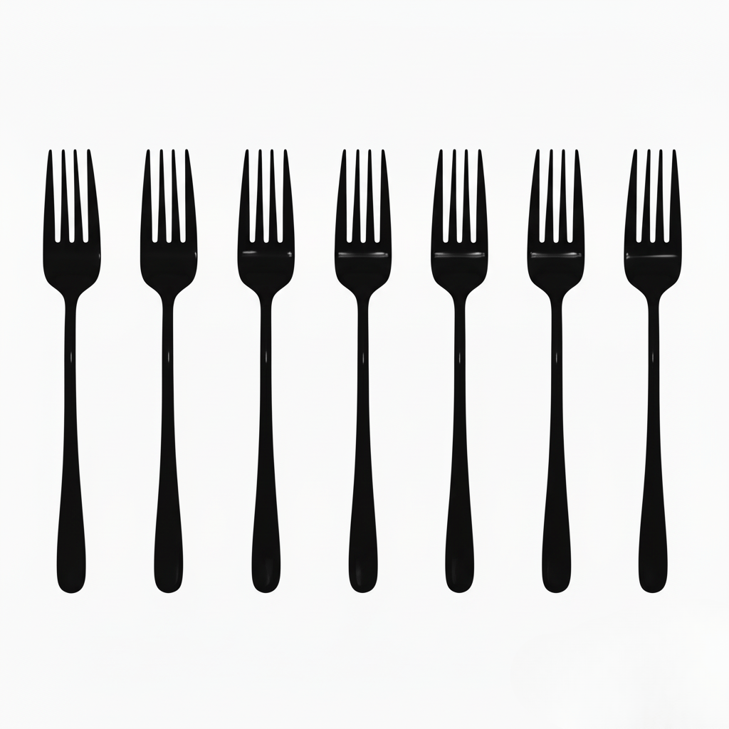 Luxurious Silver Coated Stainless Steel Dinner Fork