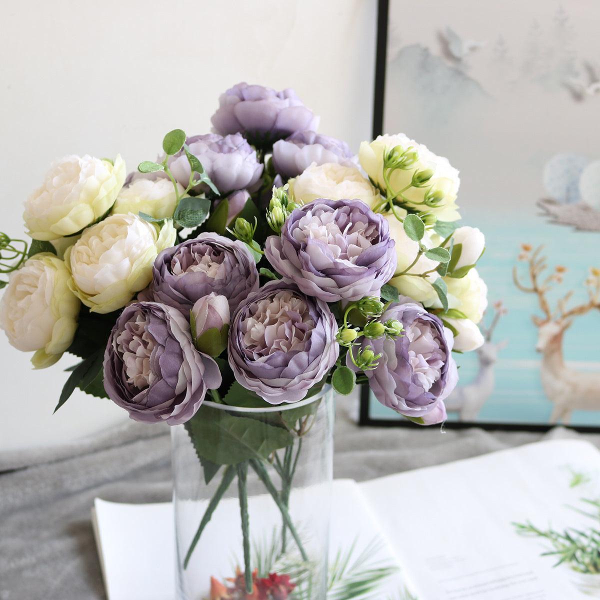 Beautiful Silk Peony Flower Arrangement