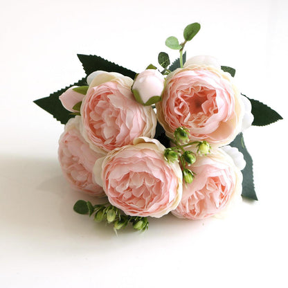 Beautiful Silk Peony Flower Arrangement - Fesara