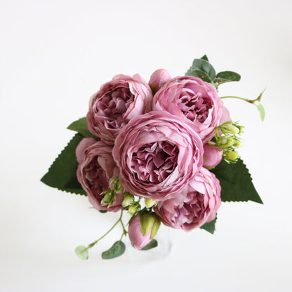 Beautiful Silk Peony Flower Arrangement