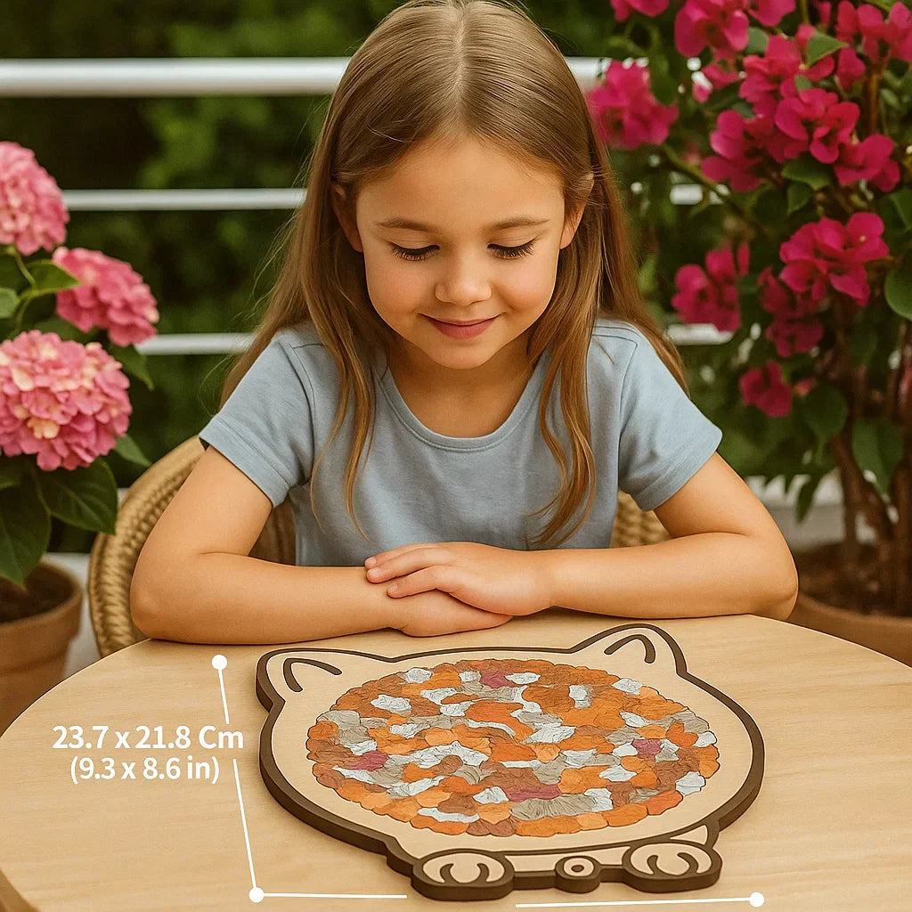 Wooden Kitty Jigsaw Puzzle Toy