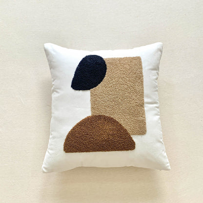 Fesara | Modern Living Room Sofa Cover | Plush Geometric Pattern Pillowcase