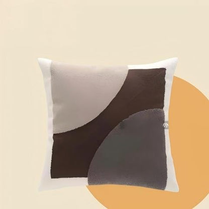 Fesara | Modern Living Room Sofa Cover | Plush Geometric Pattern Pillowcase