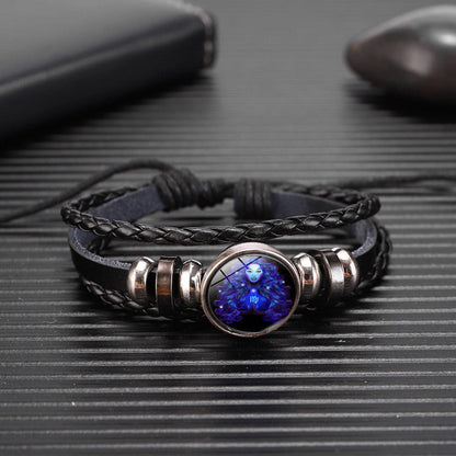 Simple Zodiac Woven Couple Bracelet 2 Pack
