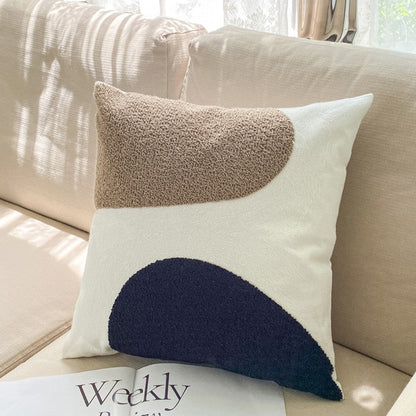 Fesara | Modern Living Room Sofa Cover | Plush Geometric Pattern Pillowcase