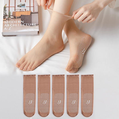Fesara | Thin, Grip Crystal Soft Socks
