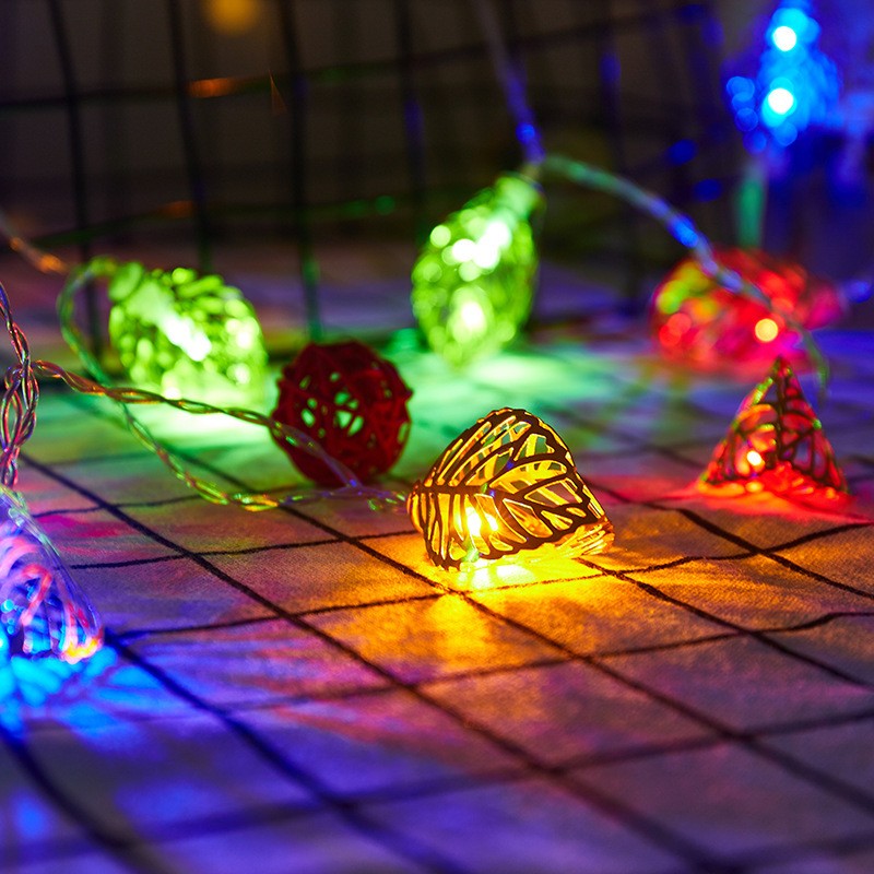 Pink Gold Metal LED Fairy Lights