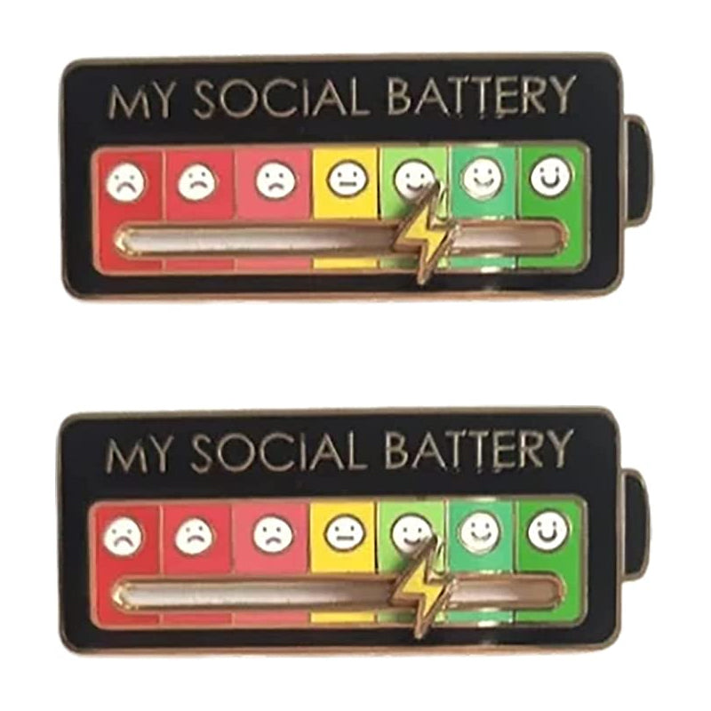 Colorful Mood Indicator Pin Badge