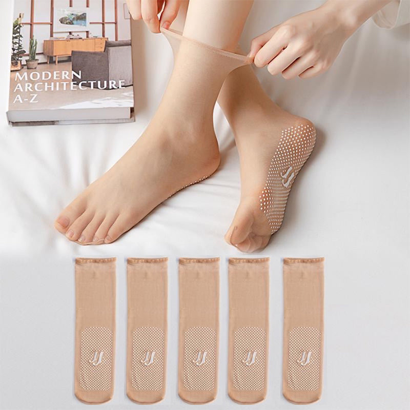 Fesara | Thin, Grip Crystal Soft Socks