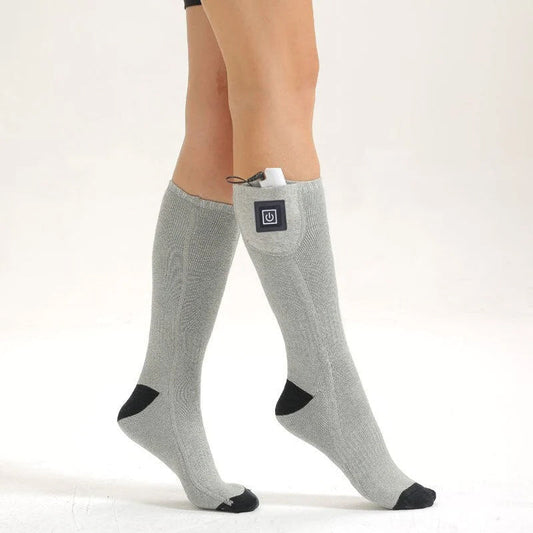 Warm Rechargeable Heated Socks with Adjustable Heat - Fesara
