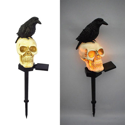 Spooky Solar Powered Skull String Lights - Fesara