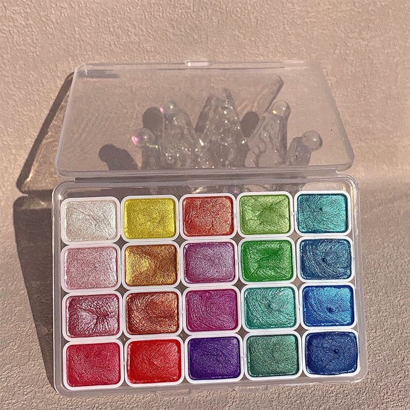 Vibrant Watercolor Art Paint Set 20 Colors - Fesara