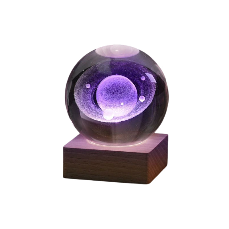 Colorful Cosmic Glass Nightlight Table Lamp