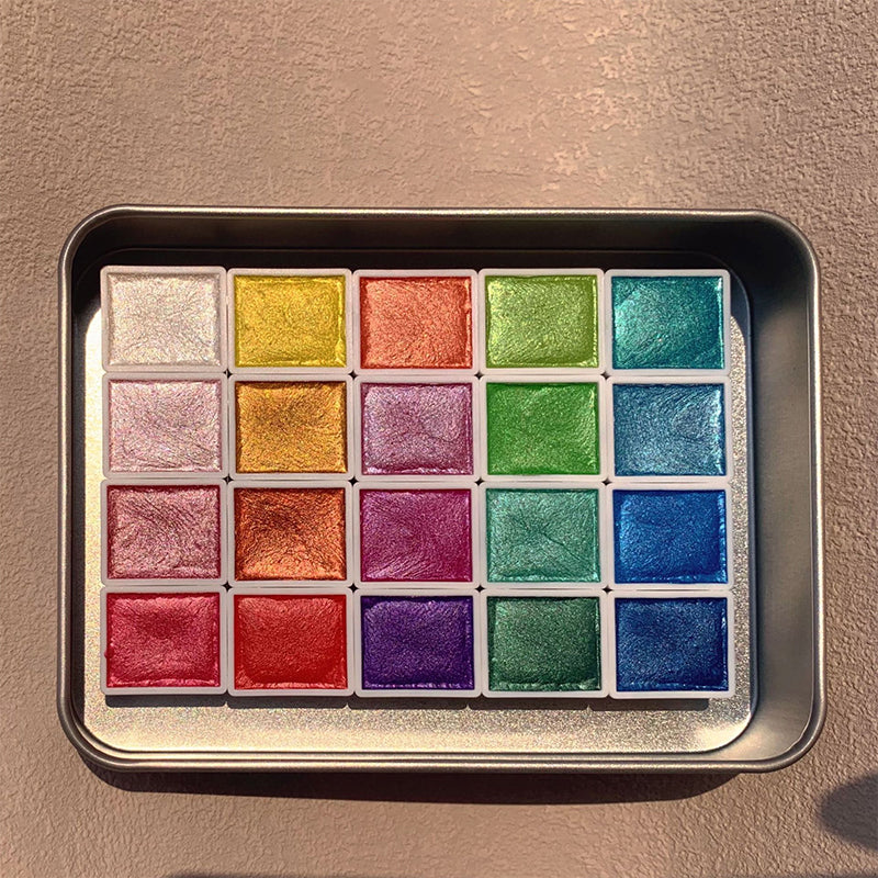 Vibrant Watercolor Art Paint Set 20 Colors