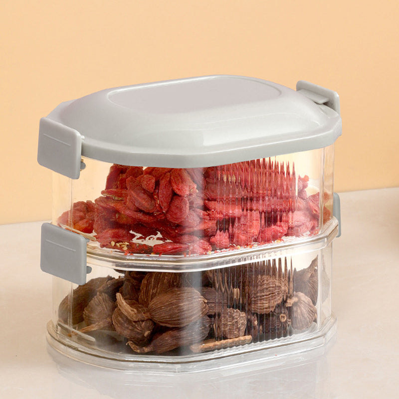 Spice Organizer Container with Stackable Layers