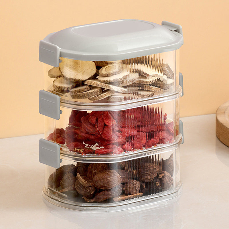 Spice Organizer Container with Stackable Layers