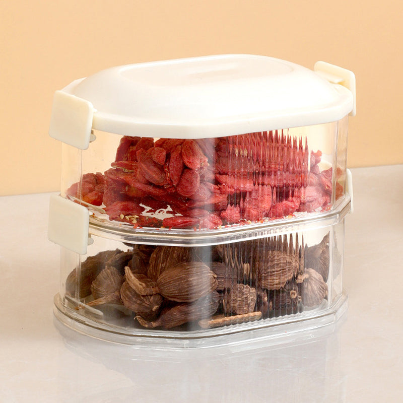 Spice Organizer Container with Stackable Layers