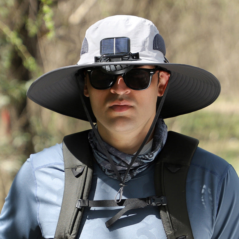 Waterproof Rechargeable Outdoor Fishing Cap Fan