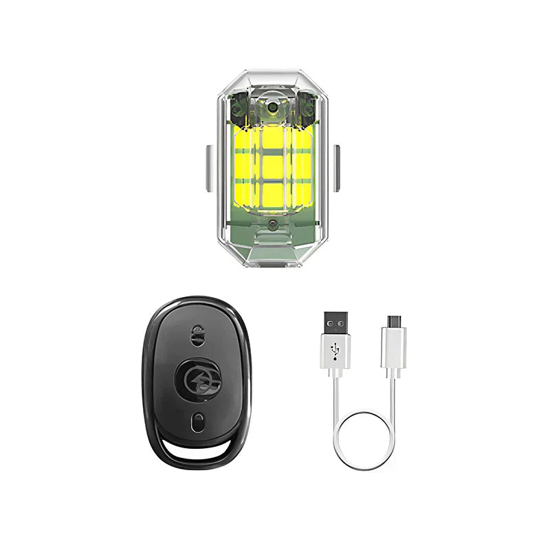 Bright LED Bike Tail Light - Rechargeable Wireless Brake Signal - Fesara
