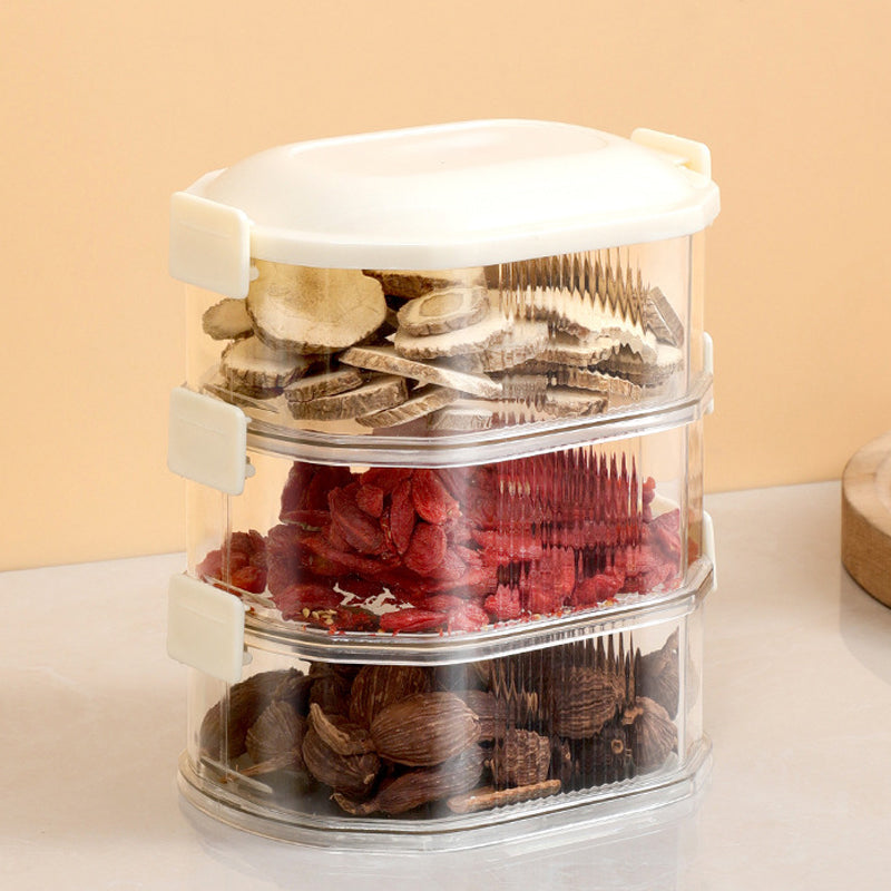 Spice Organizer Container with Stackable Layers
